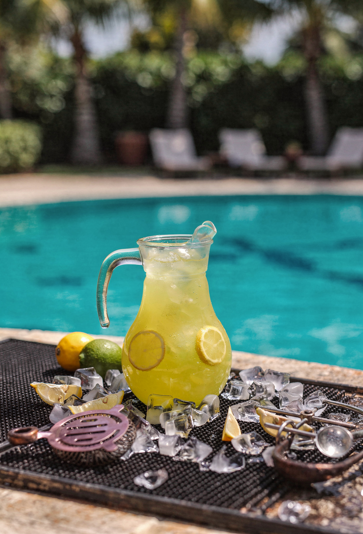 Natural Hydration Drinks - lemon lime water pitcher sea salt