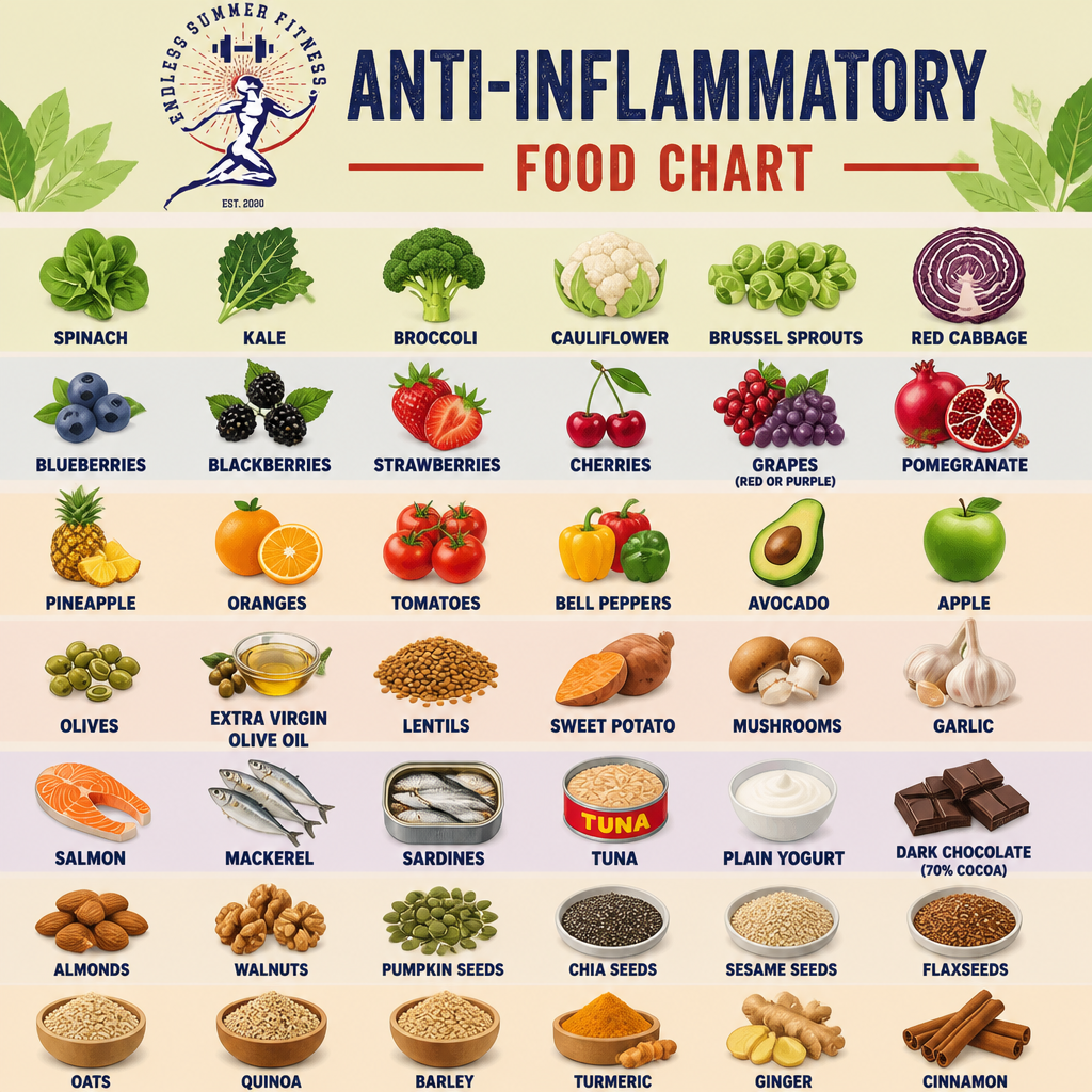 Top 10 Anti-Inflammatory Foods for Joint Health. A full list of the most anti-inflammatory foods. 