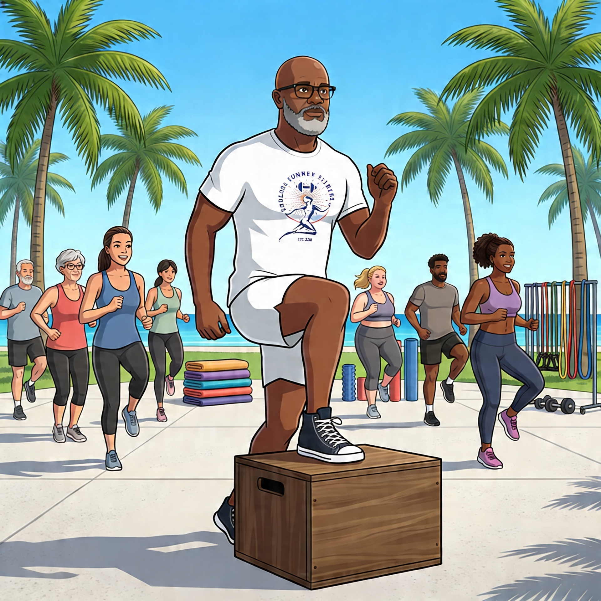 Hybrid Fitness for Weight-Loss Beginners low‑impact hybrid fitness step‑up exercise for weight loss beginners outdoors