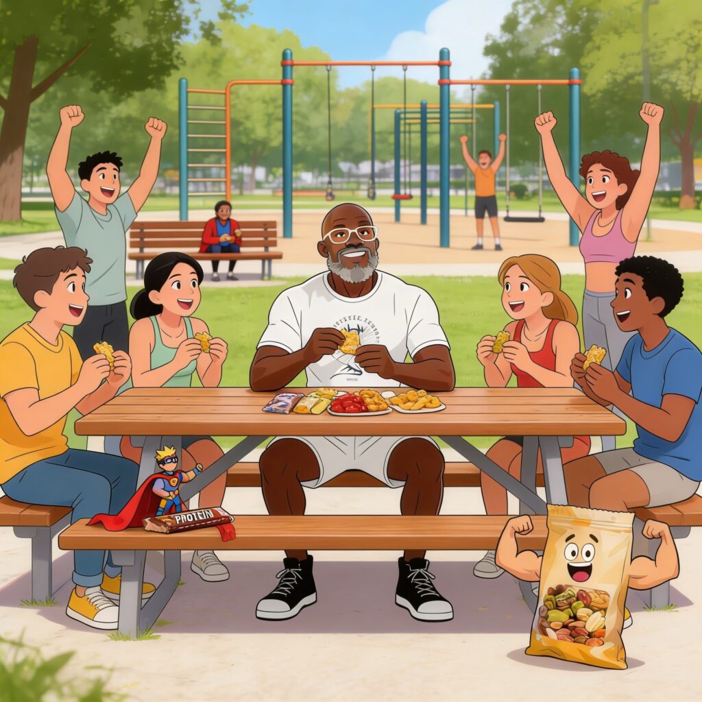 workout snacks for muscle recovery in Miami outdoor gym