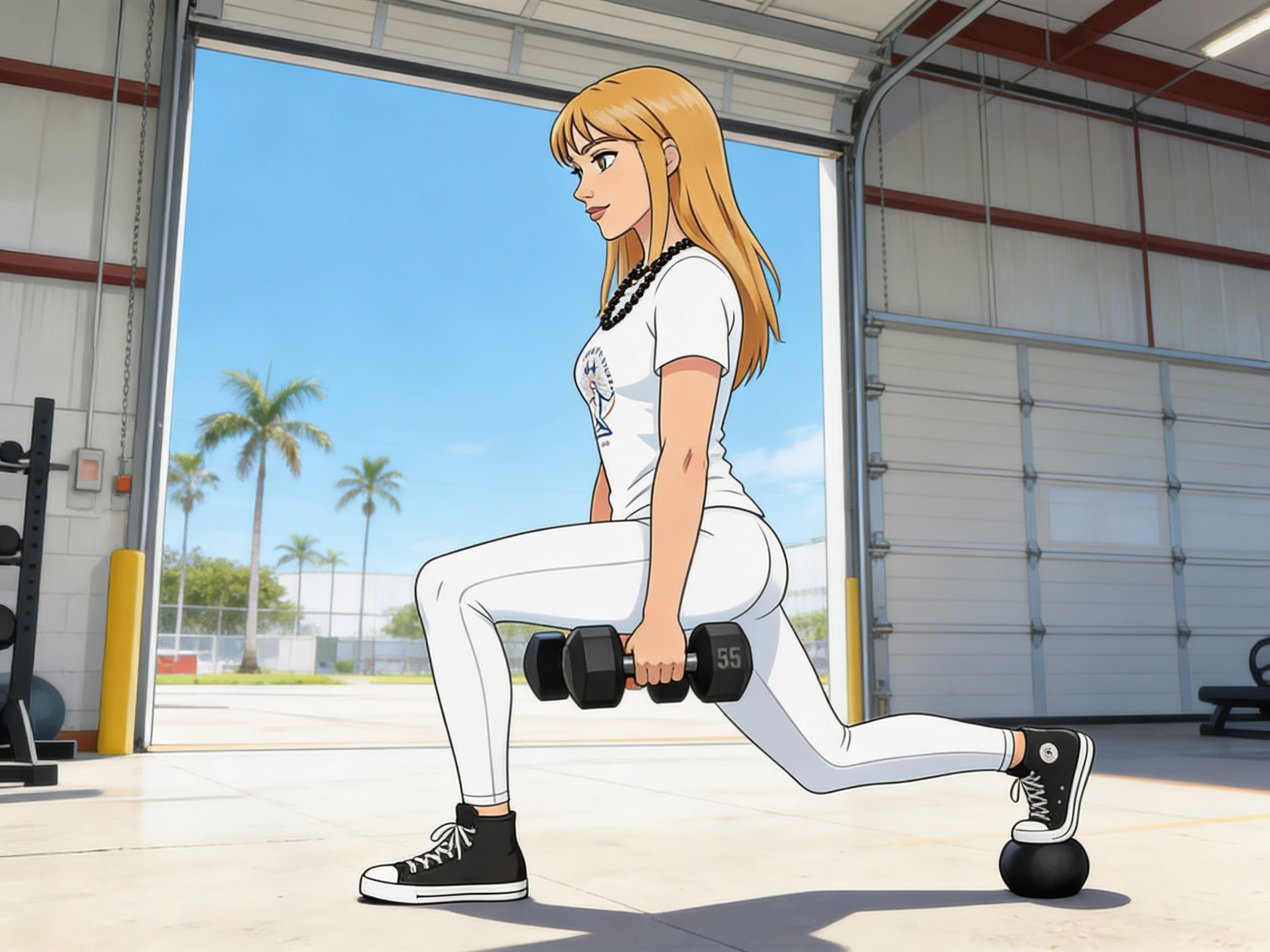 A hybrid athlete performing a controlled Lunge / Split Squat with strong lower‑body alignment, demonstrating one of the best compound exercises for building strength, stability, and real‑life athletic power.