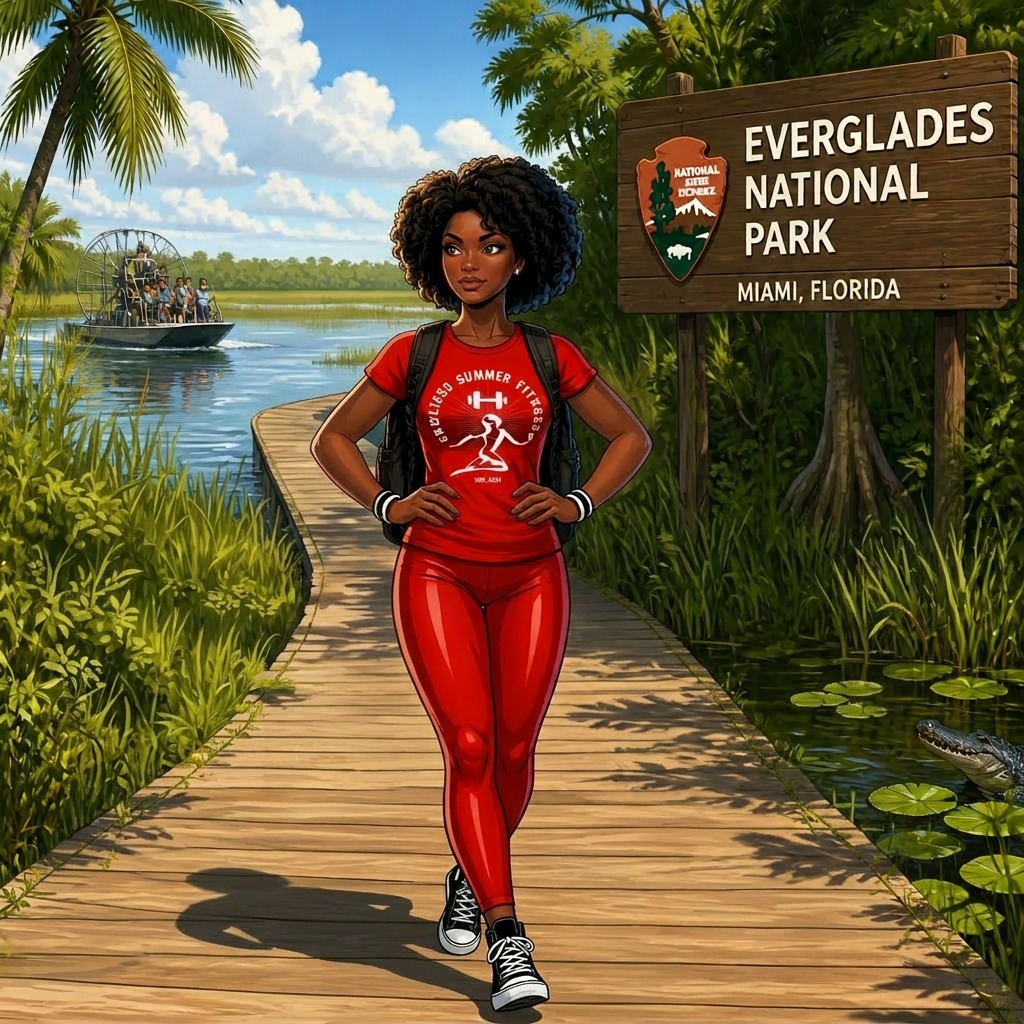 Outdoor cardio for beginners in Miami including walking, hiking. Outdoor Cardio for Beginners